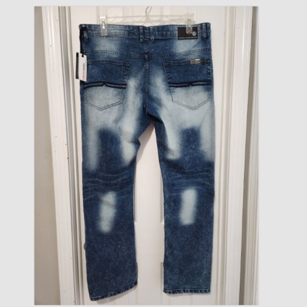 Buffalo David Bitton Evan-X Basic Slim Stretch Jeans (38x30 actual) NWD